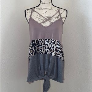 Cheetah Print Tank Top Size Medium